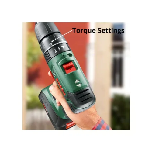 drill showing torque settings