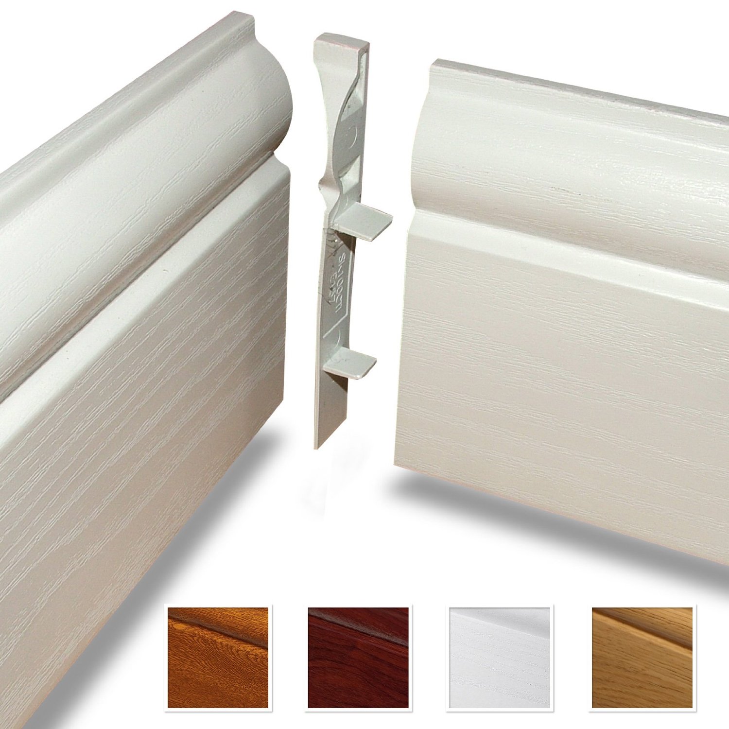 white satin mdf skirting