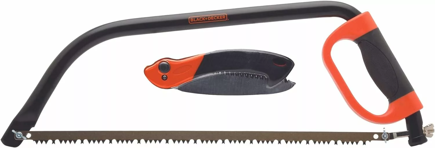 Black + Decker 21" Bow Saw + 7.5" Folding Saw