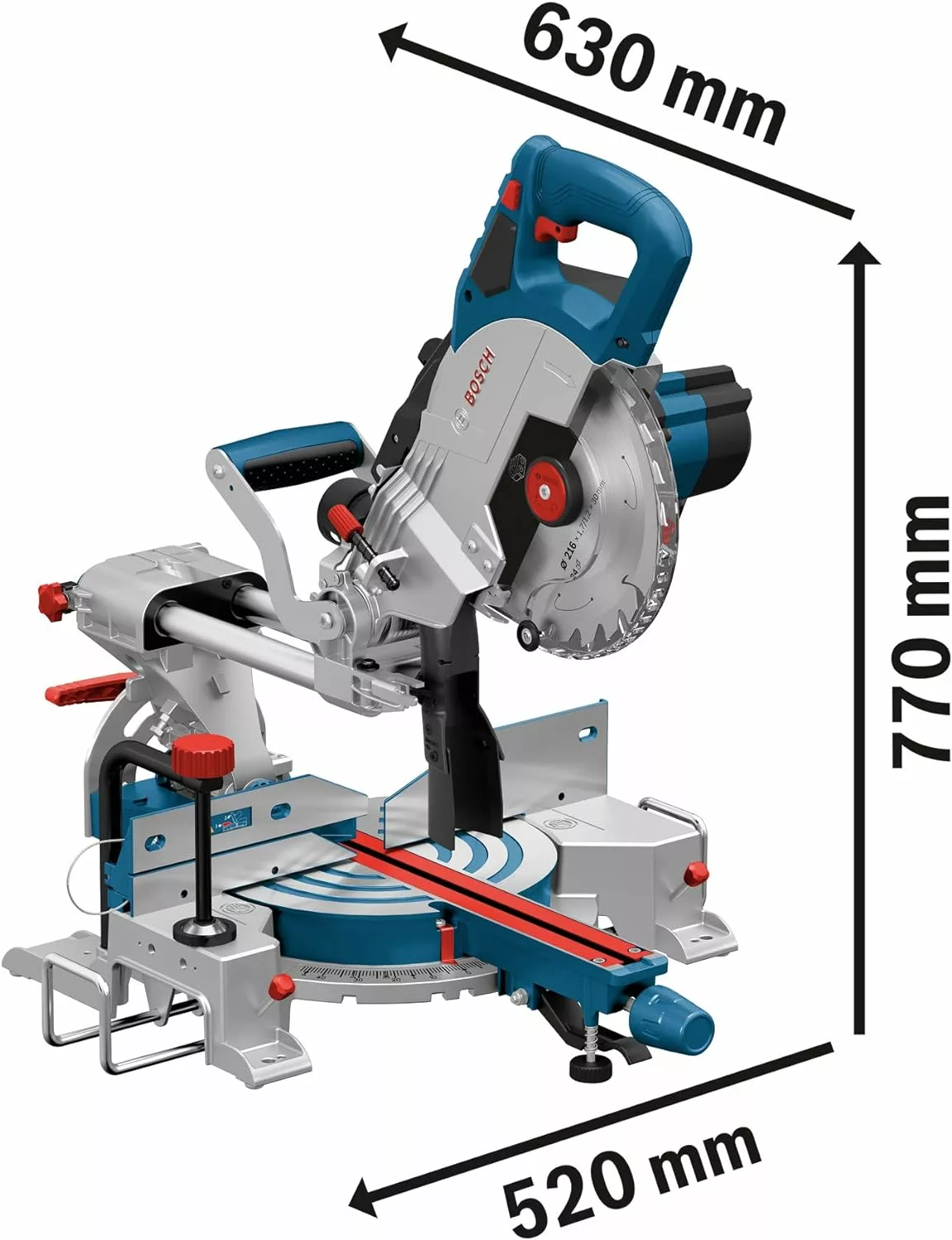 Bosch Professional BITURBO GCM 18V-216 Cordless Sliding mitre Saw