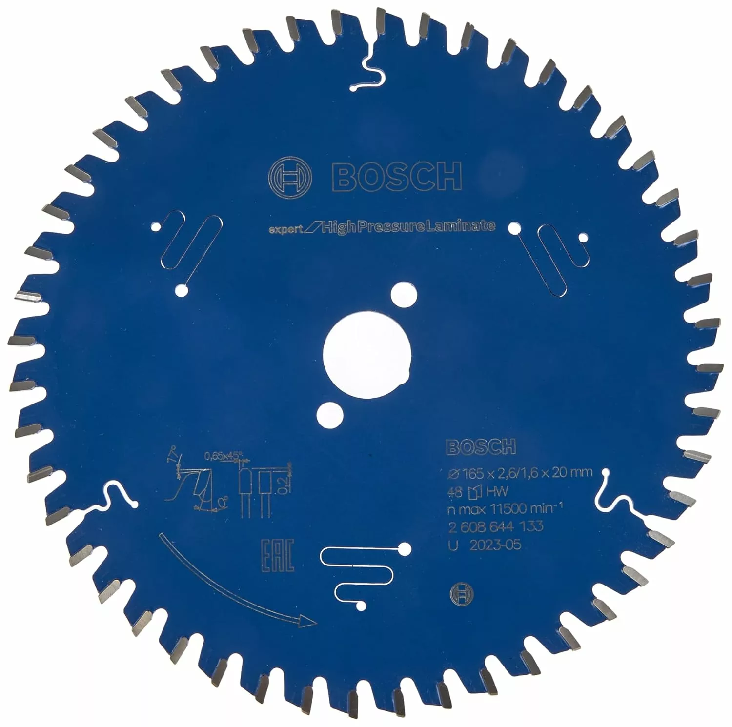 Bosch 2608644133 Circular Saw Blade Expert High Pressure Laminate
