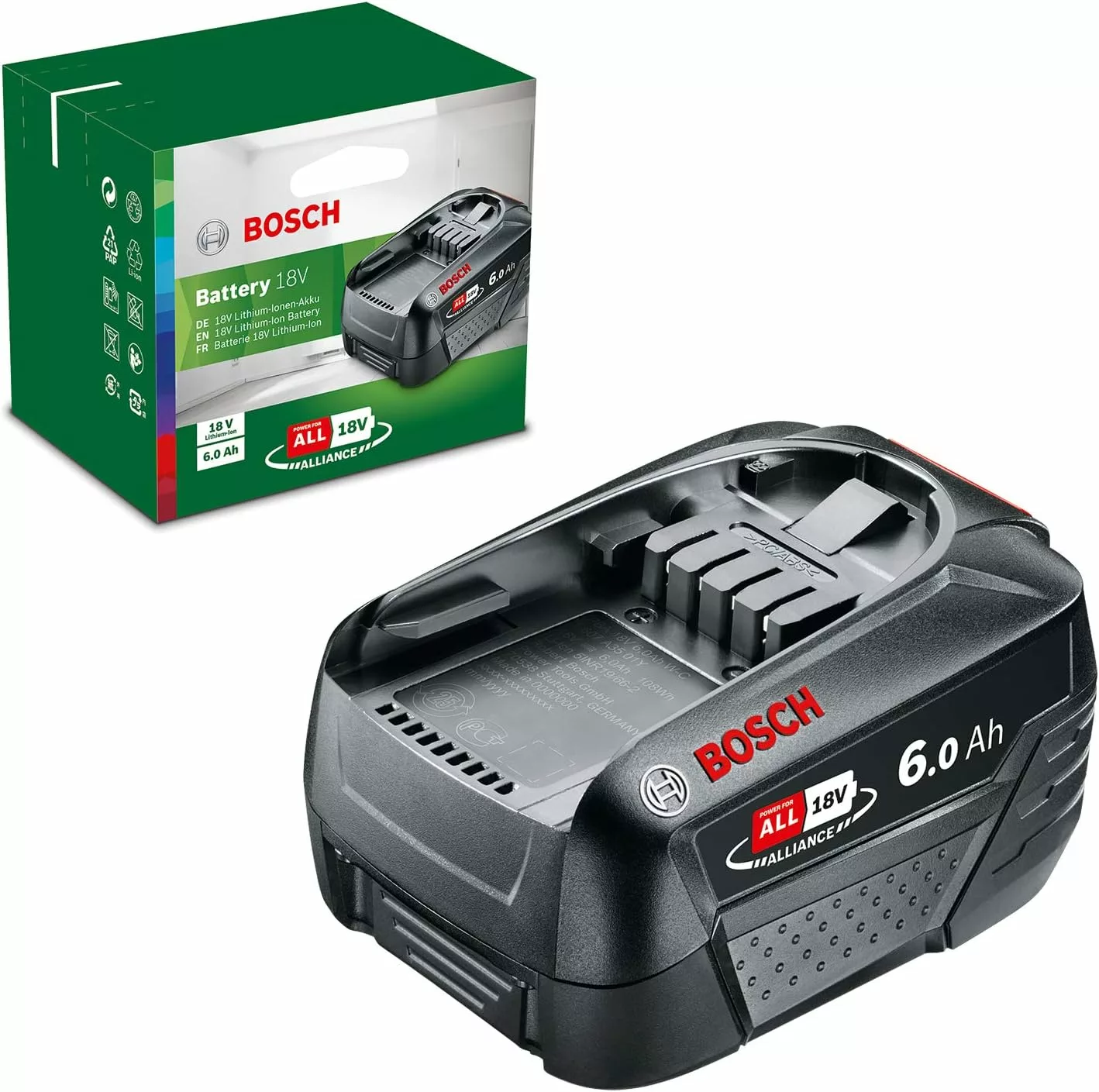 Bosch Home and Garden Battery Pack PBA 18V (battery 6.0 Ah W-C