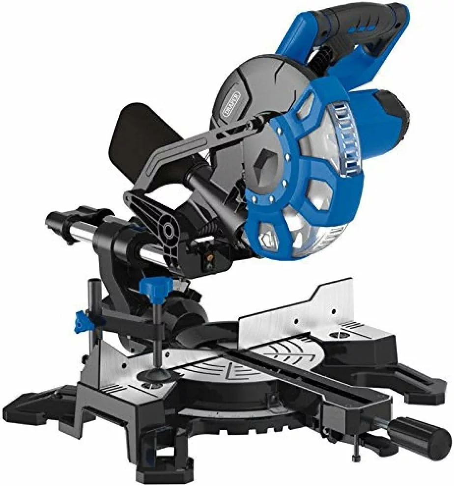 Draper 83677 210MM Sliding MTRE Saw 230 V Black/