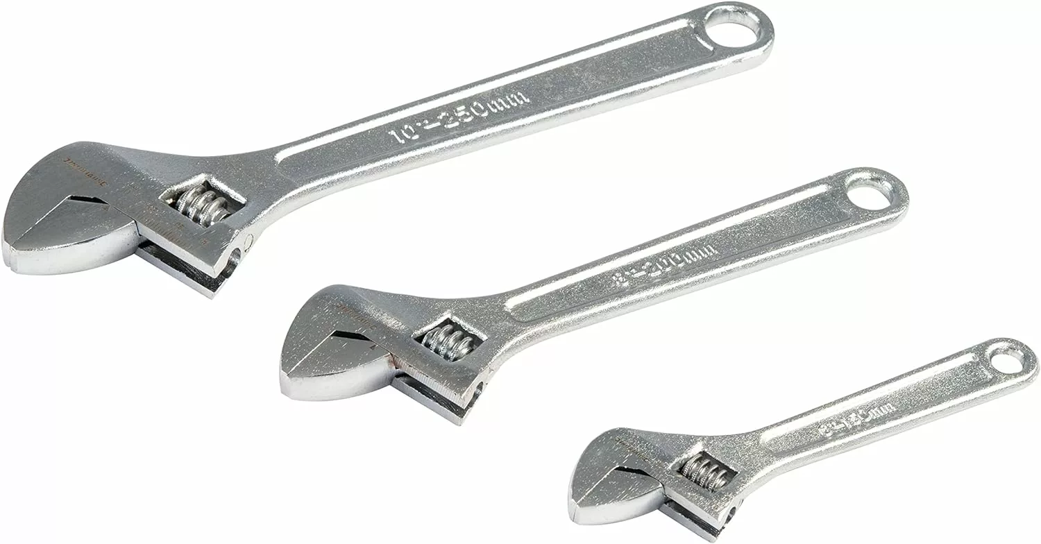 Silverline Adjustable Wrench Set 3pce
