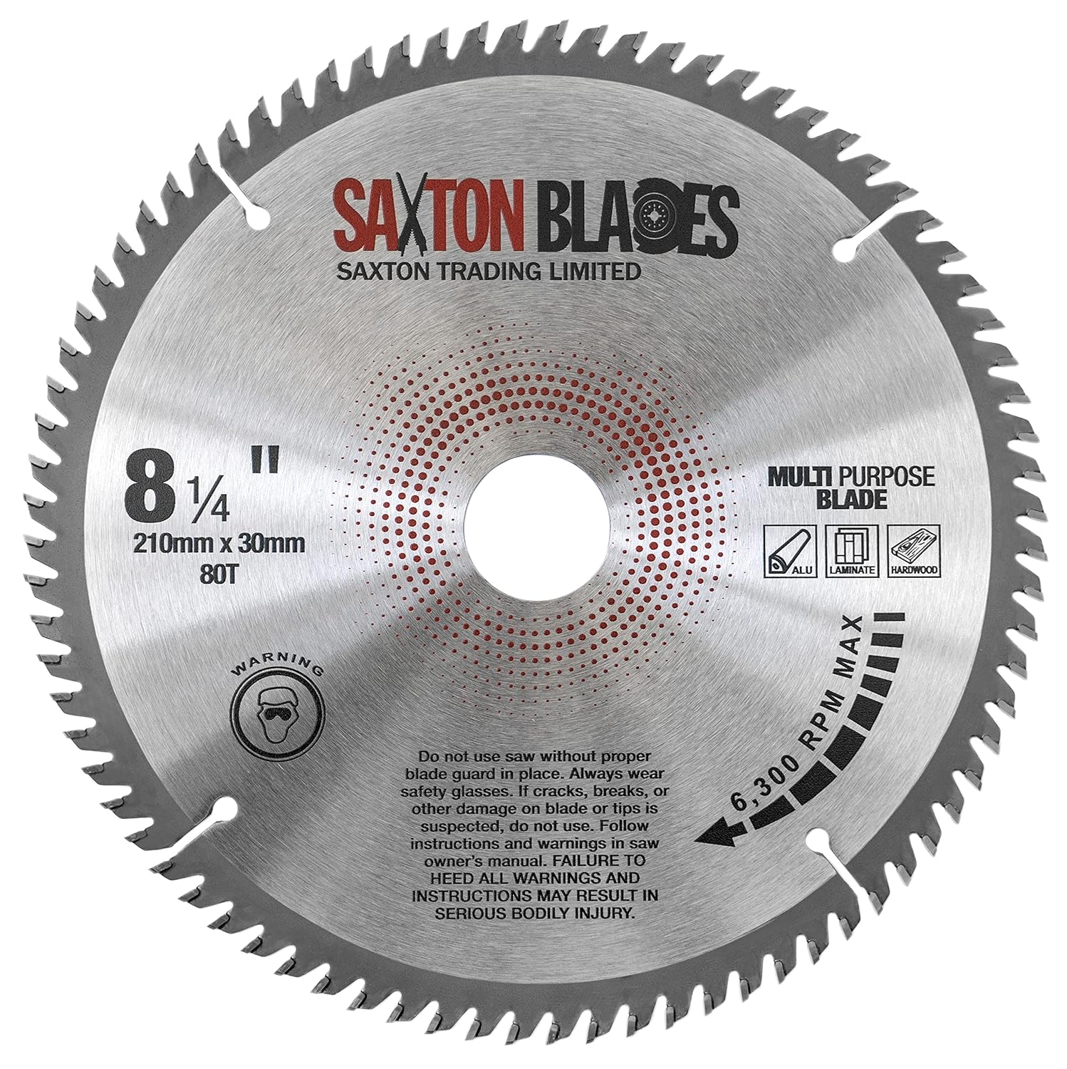 TCT21080TTCG Saxton TCT Circular Saw Blade