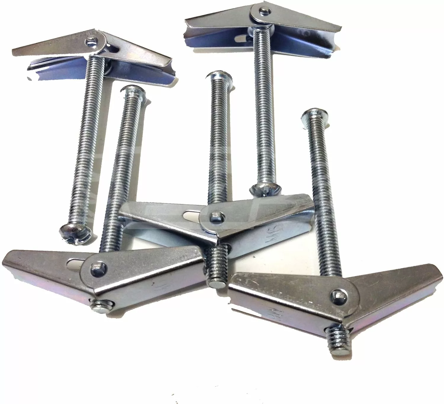 M5 x 50mm Spring Toggle with Screw PLASTERBOARD Hollow Wall FIXINGS (12)