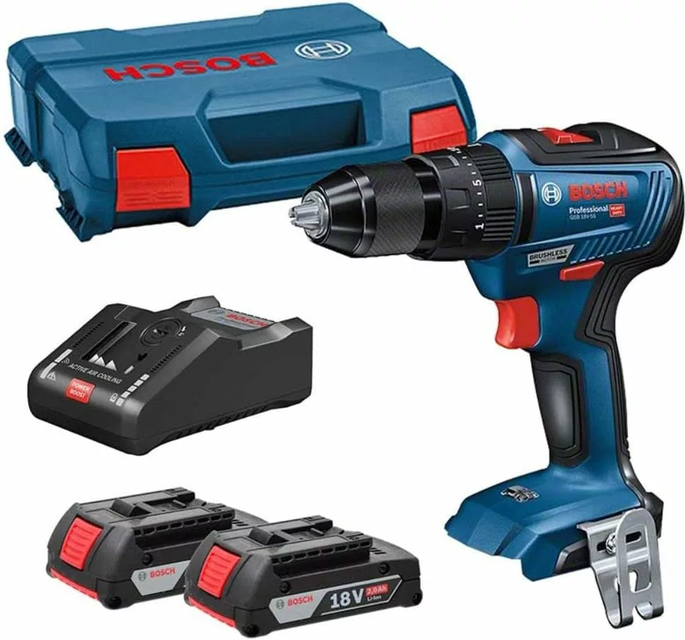 Bosch Professional 18V System Cordless Combi Drill GSB 18V-55