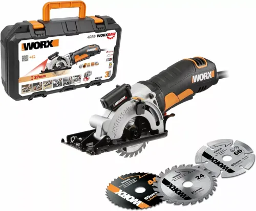 WORX WX426 WORXSAW 85mm 400W Plunge Cut Compact Circular Saw