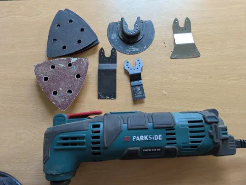 Parkside oscillating multi-tool with accessories