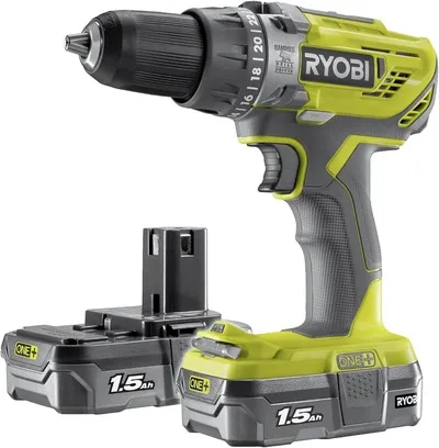 Ryobi R18PD3-215GZ 18V ONE+ Drill Kit