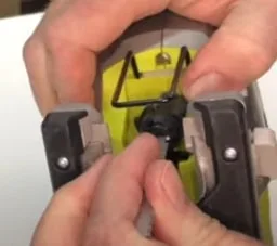 changing a t-shank blade on a cordless jigsaw