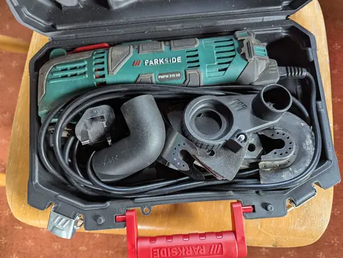 parkside multi-tool inside the case