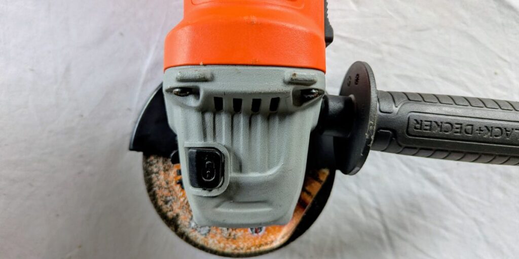 my black & decker angle grinder with disc refitted