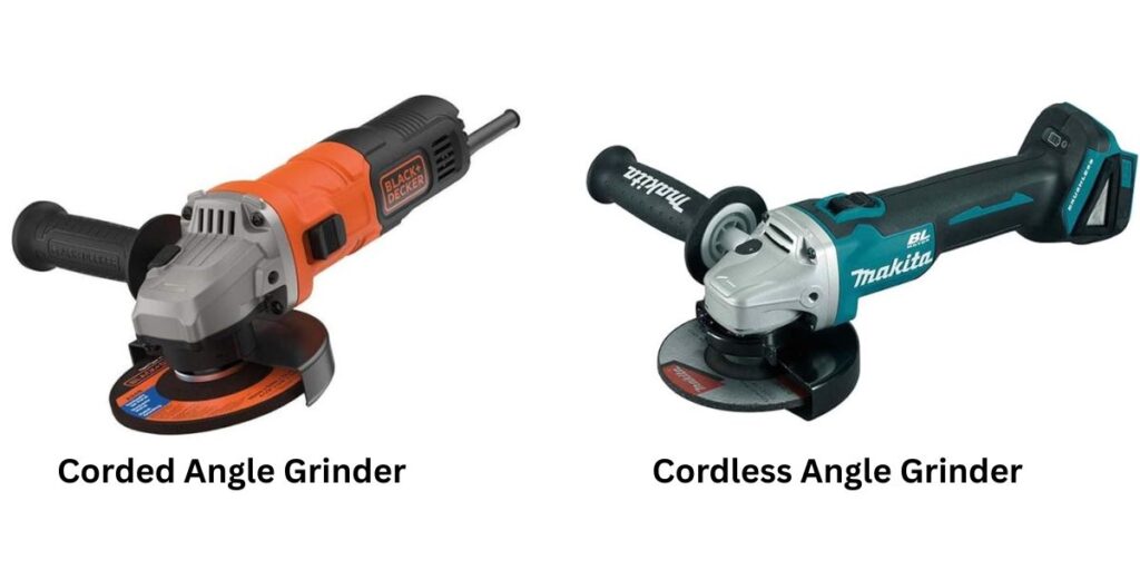 a corded angle grinder vs cordless angle grinder