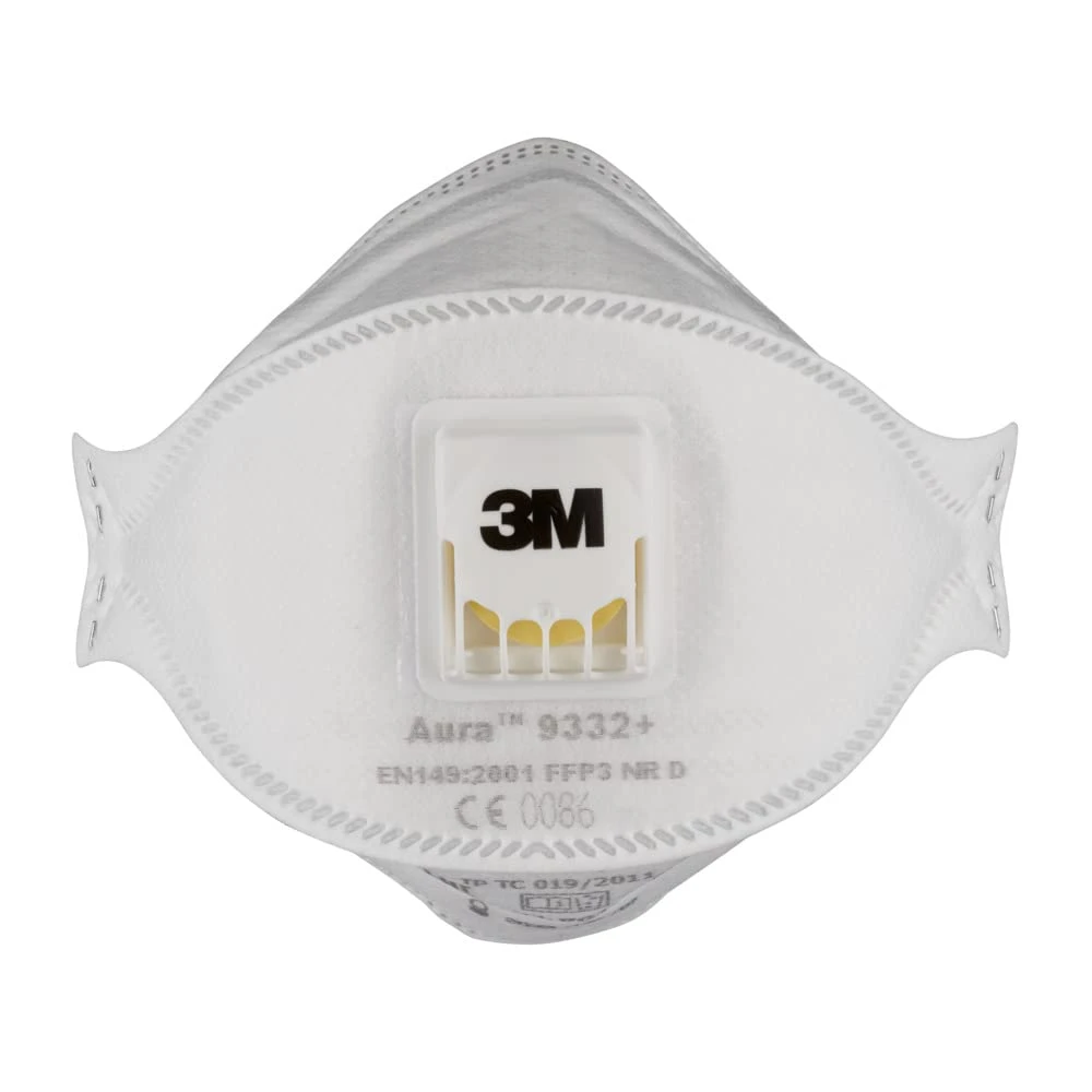 3m aura 9332+ ffp3 valve dust mask suitable for concrete