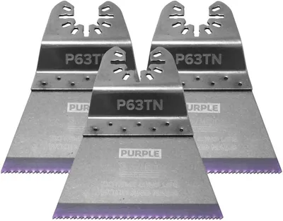 SMART Purple Series oscillating multi-tool blades uses a titanium alloy coating over bi-metal teeth