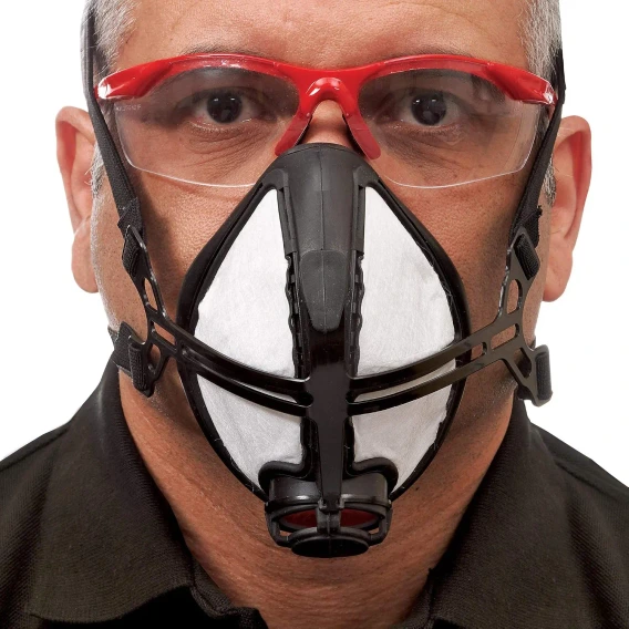 man wearing Trend Air Stealth Lite Pro Respirator Dust Mask