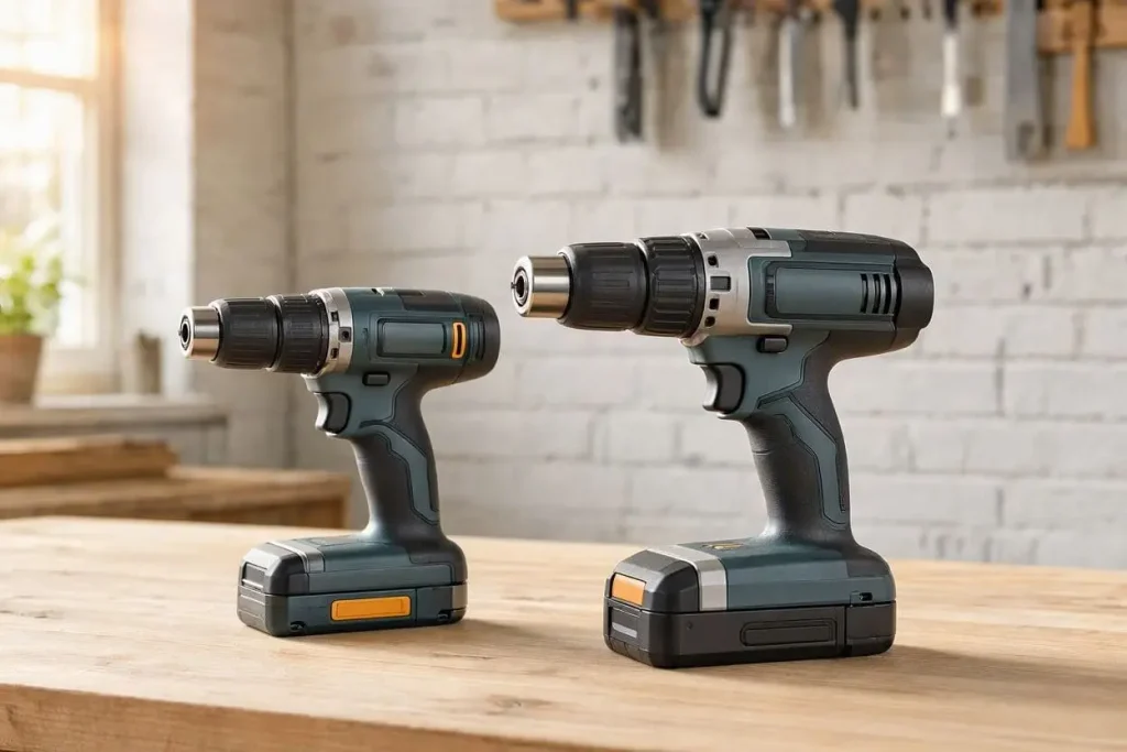 12V and 18V cordless drills compared side by side. Best cordless drill UK for DIY