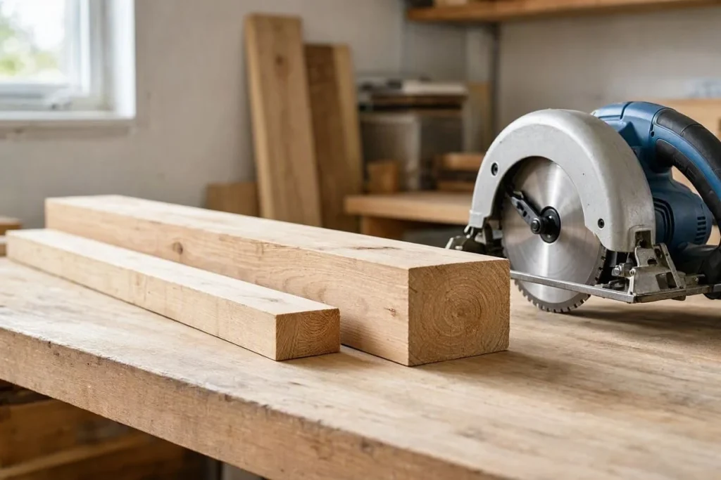2 x 1 and 4 x 2 timber for circular saw DIY projects