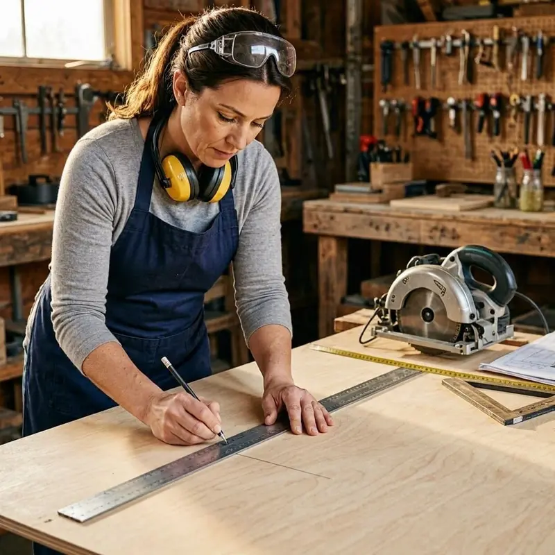 how to cut a straight line with a circular saw