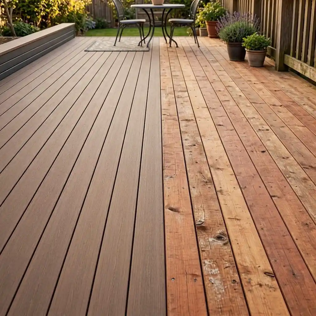 composite decking compared to timber decking
