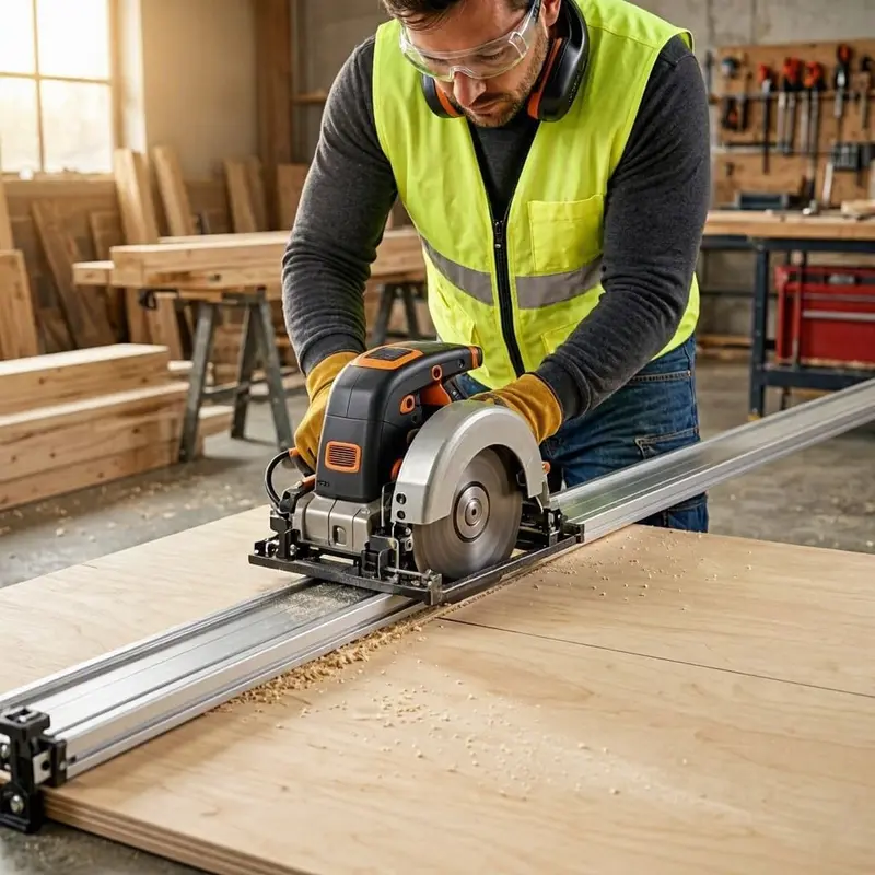 How to cut straight with a circular saw