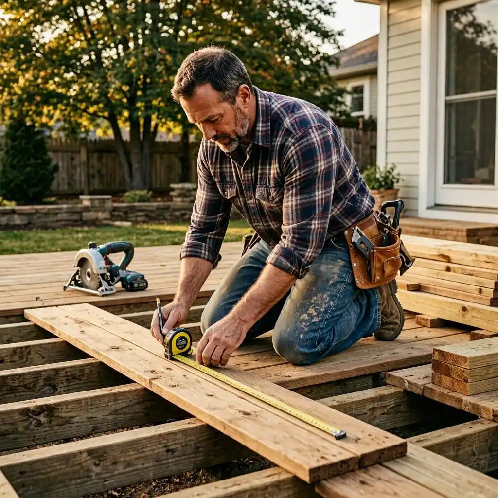 How to Mark Decking for Cutting
