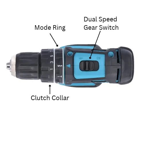 3 key controls on a combi drill