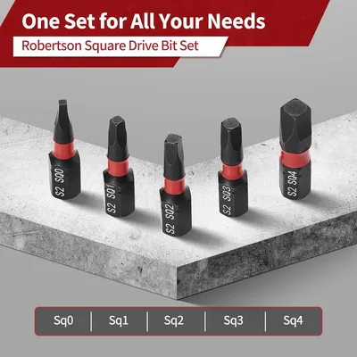 selection of robertson screwdriver bits